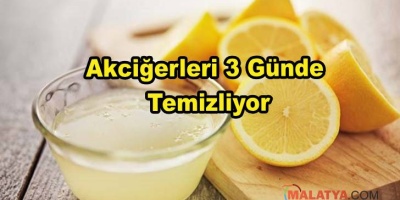 Akciğerleri 3 Günde Temizliyor
