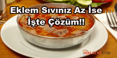 Eklem sıvınız azalmışsa paça çorbası için