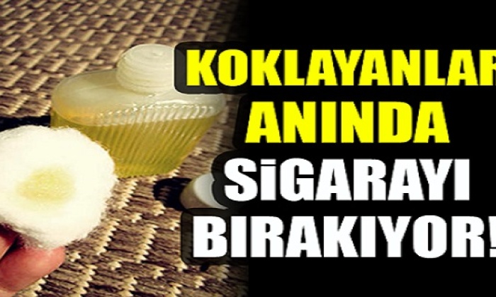 Koklayanlar anında sigarayı bırakıyor!