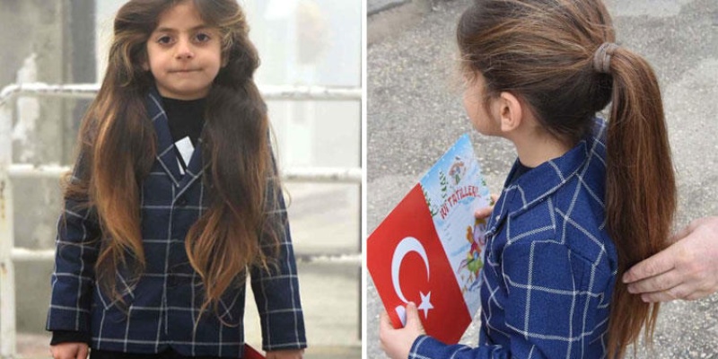 8 yıldır Saçına Makas Değmeyen Baran, Karne Aldı