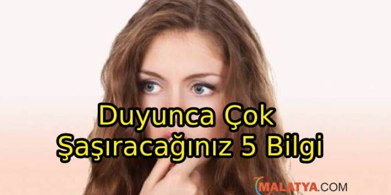 Duyunca Çok Şaşıracağınız 5 Bilgi