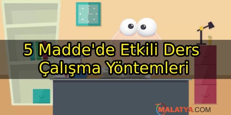5 Madde'de Etkili Ders Çalışma Yöntemleri